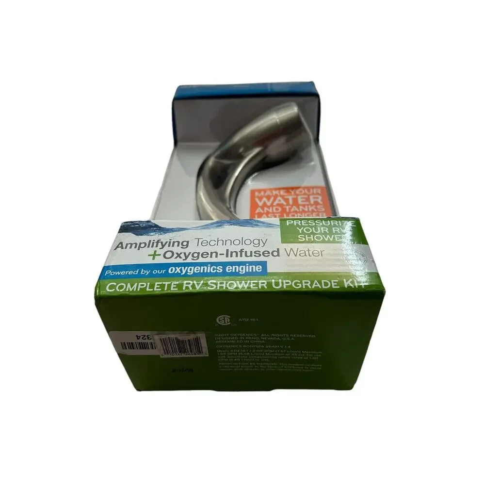Oxygenics 26481 Brushed Body Spa Shower Kit Handheld Smart Pause Valve NIB New